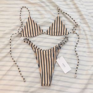 NWT Striped Bikini